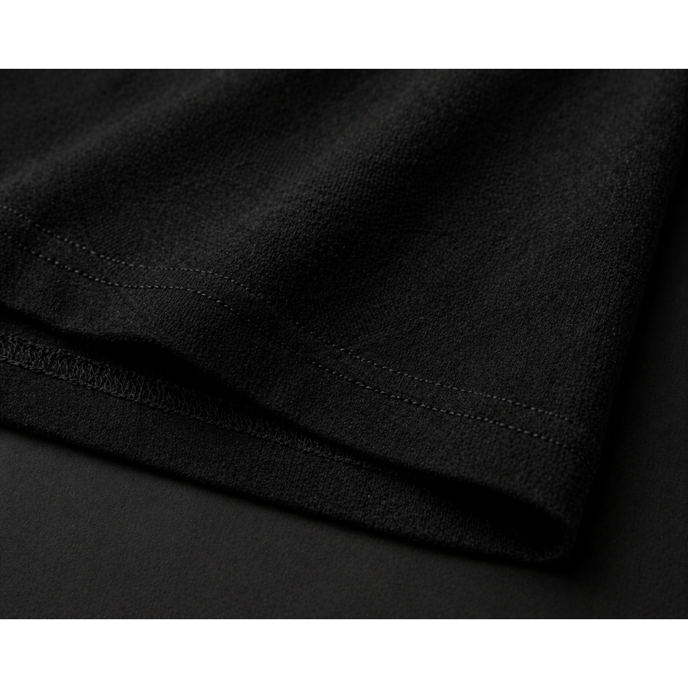 Oversize Premium T-Shirt Techno - Siyah